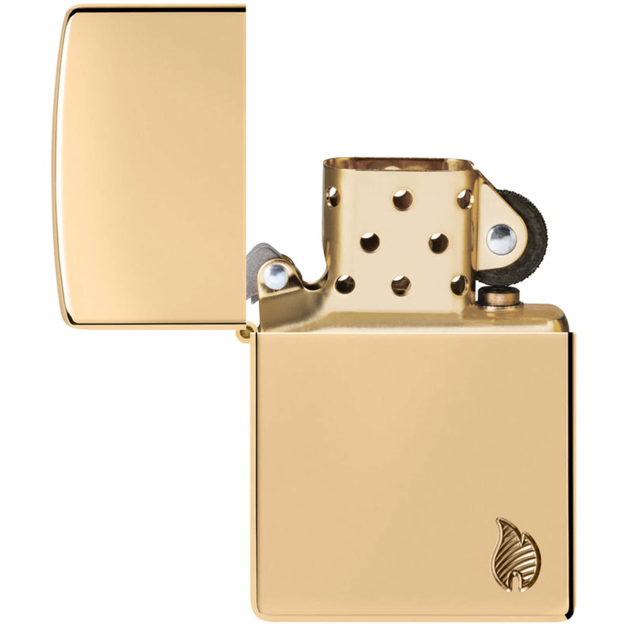 Zippo 46397 Armor High Polish Brass Flame Design Pocket Lighter