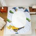 thumbnail image 5 of Manfei Vehicle Truck Full Sheet Sets, Cartoon Tractor Sheet Set Full, Teenager Girls Boys Bed Sheets Set Full Size, Super Cozy Bedroom Decoration, 4pcs, 5 of 7