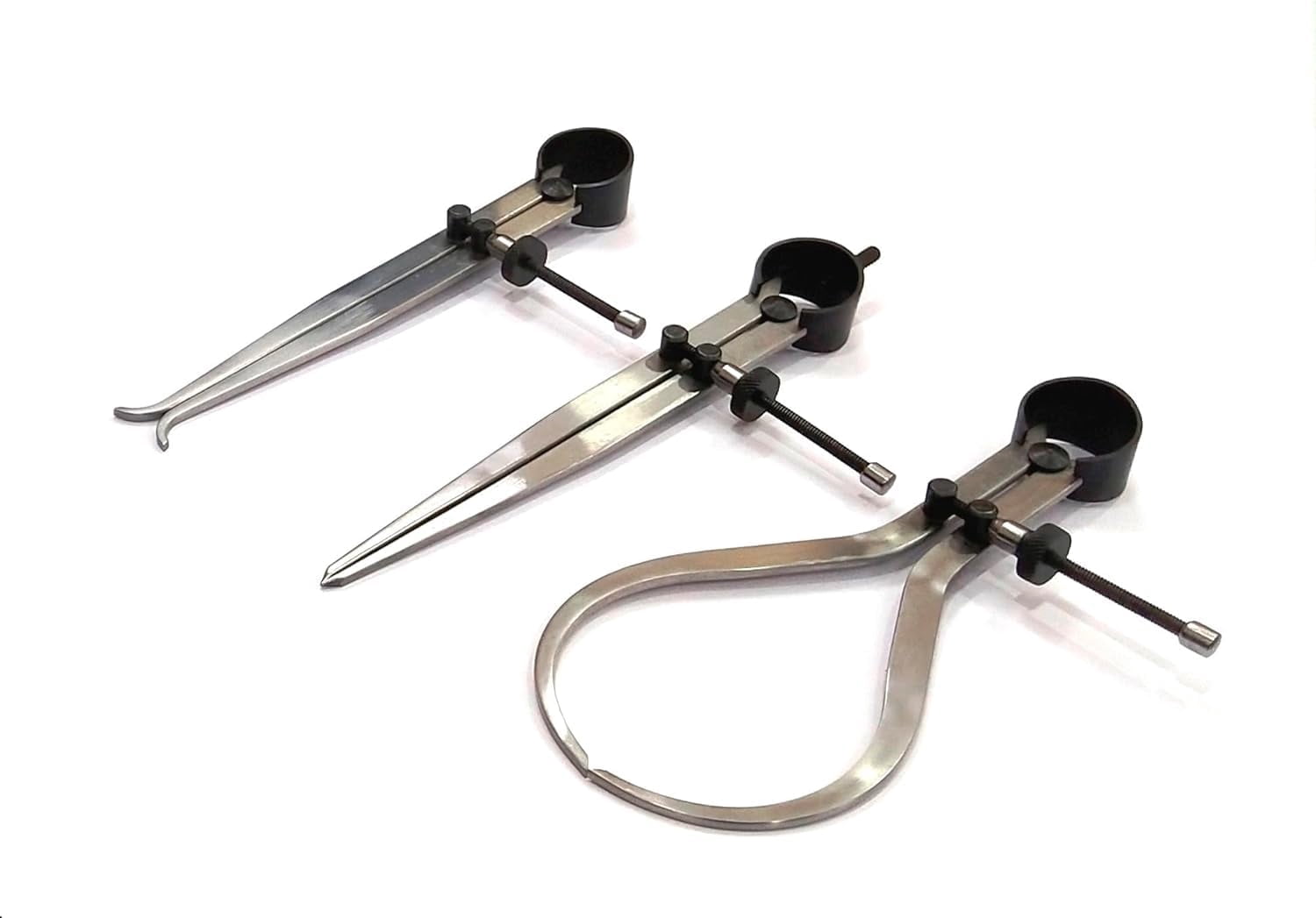 Buyohlic Spring Inside Outside Divider Caliper Set Inside, Outside & Divider 4" inch (100 mm) Measuring Tool