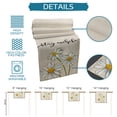 thumbnail image 7 of Table Runner Dresser Scarves 70 Inch Long, White Daisy Flower Funny Quote Linen Dining Table Runners Watercolor Floral on Retro Linen Tabletop Scarf for Wedding Holiday Party Kitchen, 7 of 7