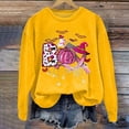 thumbnail image 2 of QASIEATN Hoodies for Graceful Women Fashion, Ladies Halloween Print Round Neck Casual Long Sleeve Top Sweatshirt, Womens Fall Tops, 2 of 3