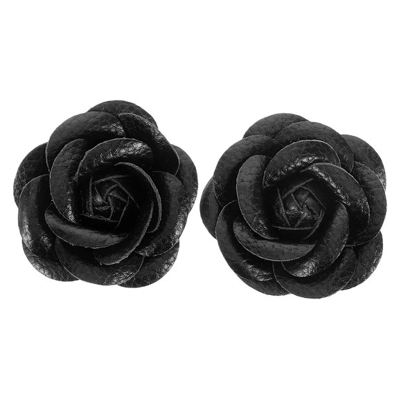 HOMEMAXS  Shoe Decoration Charms Wedding Bridal Decors Black