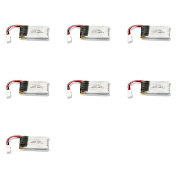 HobbyFlip 3.7v 350mAh 25c Lipo Battery Pack Compatible with RC Aircraft 7 Pack