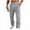 Gray, variant on Joggers for Men Elastic Waist Pant with Pockets Drawstring Sweat Pant Straight Leg Trouser Striped Runing Pants