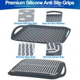thumbnail image 2 of CUITING Serving Tray Non Slip TV Dinner Food Tray With Handles - Nonskid Anti Spill Plastic Food Carrying Tray - Rectangular - 1pc, 2 of 7