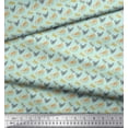 thumbnail image 2 of Soimoi Green Rayon Fabric Enjoy Summer Time Text Print Fabric by Yard 42 Inch Wide, 2 of 5