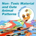 thumbnail image 3 of Puzles de madera JCREN Montessori con números de animales, juguetes STEM, 3 of 6