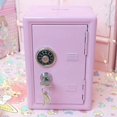 thumbnail image 2 of 2X Kids Money Banks, Money Box Gift Safe Case Password with Key Metal Money Box Storage Bedroom Locker Home Ornament, 2 of 5