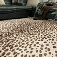 thumbnail image 5 of Vegan Brown Beige Cream Faux Hide/Cowhide Area Rug/Carpet Joy 260, 5 of 5