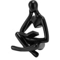 thumbnail image 1 of M Buder Estatua De Pensador Leyendo Figura Abstracta Sentada De Resina Para Decoración De Sala De Estar Oficina Librero Regalo Ideal Color Negro 11.5 cm / 4.5 in, 1 of 9