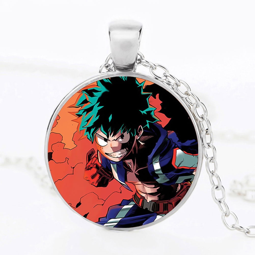 8 Pack My Hero Academia Manga Charm Necklaces Cosplay Jewelry Series for Anime MHA Fans My Hero Academia Necklace Set 