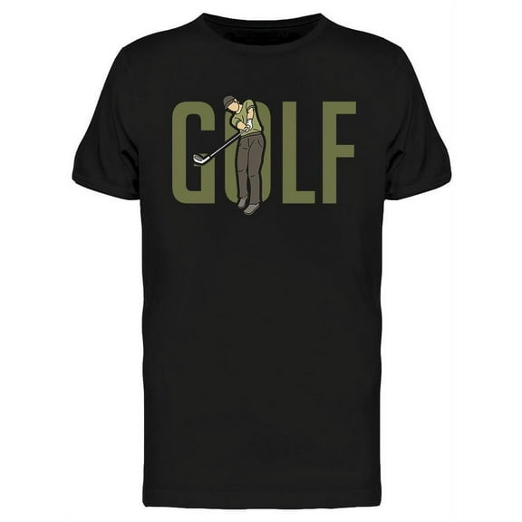 Golf Player Action T-Shirt Men -Image by Shutterstock, Male Medium
