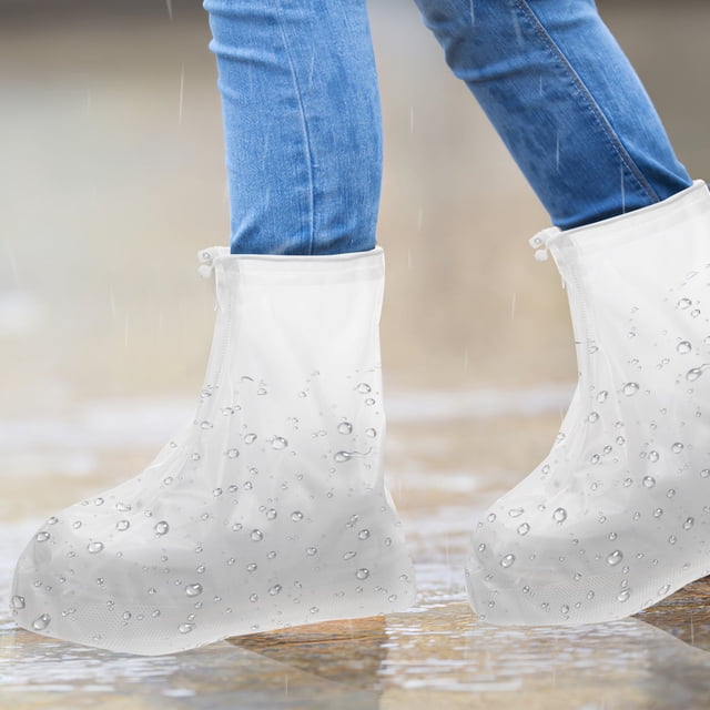 HEALEEP 2Ud Fundas Para Zapatos De Lluvia De Caucho Impermeable Con Suela Antideslizante Para Uso Exterior