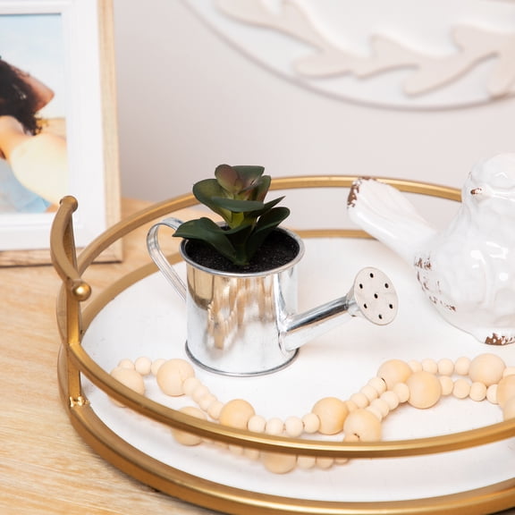 Northlight Atlantis Artificial Succulent Plant in Watering Can - 6"