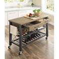 thumbnail image 5 of Whalen Santa Fe Kitchen Cart with Metal Shelves and TV Stand Feature, 5 of 7