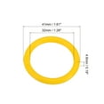 thumbnail image 2 of Uxcell 1.6" OD 1.3" ID Loose Leaf Rings Binder Ring Plastic for Book DIY Scrapbook Notebook, Yellow 100 Pack, 2 of 5