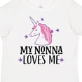 thumbnail image 4 of Inktastic My Nonna Loves Me Unicorn Girls Toddler T-Shirt, 4 of 5