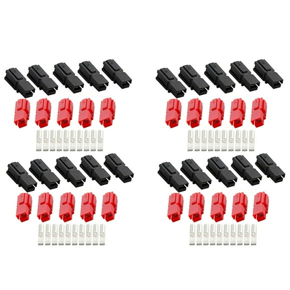 20 Pairs 30A Amp 600V Marine Connector Pole Red Black for Anderson