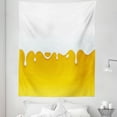 thumbnail image 1 of Yellow and White Tapestry, Image of Drop and Drips of Paint Effect Print with Yellow Ombre Design, Fabric Wall Hanging Decor for Bedroom Living Room Dorm, 5 Sizes, Yellow White, by Ambesonne, 1 of 1