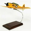 Toys and Models AT06NYT North American SNJ-3 Texan US Navy/USAAF Trainer Handscaled Desktop Wood Display Replica