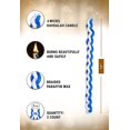thumbnail image 3 of Ner Mitzvah, 11" Handcrafted Braided Havdalah Candle - Blue and White - 6 Pack, 3 of 4