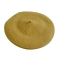 thumbnail image 2 of Women Men Wool French Beret Solid Color Warm Beanie Hat Artist Painter Fancy Dress Costumes, 2 of 5