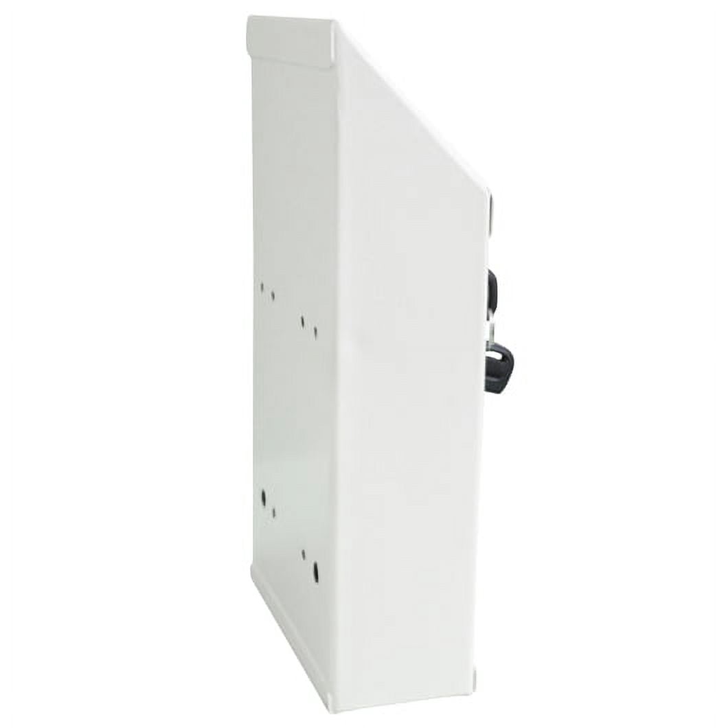 Metal Donation Box with Top Coin Slot and Lock with 2 Keys