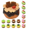 thumbnail image 1 of Shisuyan 15pcs Artificial Small Cake Fake Desserts Simulation Cake Doll House Cake Model Decors, 1 of 8