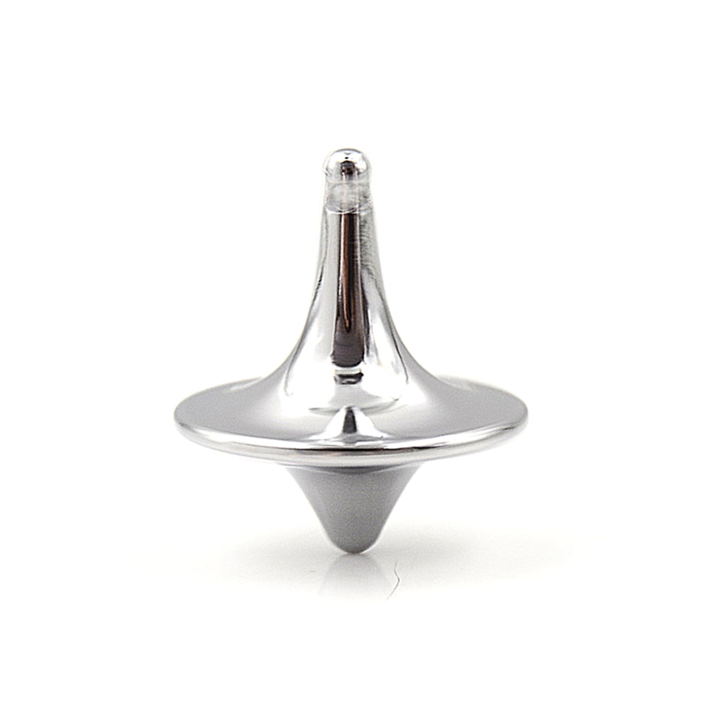 Quality Inception Totem Accurate Spinning Top Zinc Alloy Silver Vintage ToyPA 