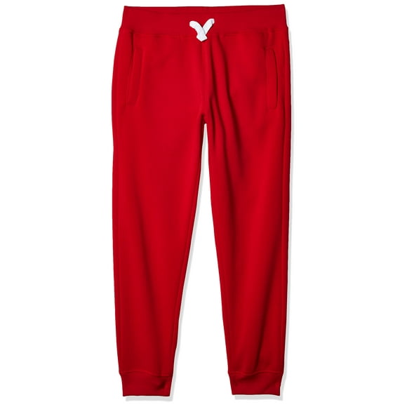 Southpole Big Boys' Boys Active Basic Jogger Fleece Pants, Red, Small
