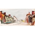 thumbnail image 2 of Stellar Design Studio 32x18 Black Ornate Wood Framed with Double Matting Museum Art Print Titled - Street Walk, 2 of 4