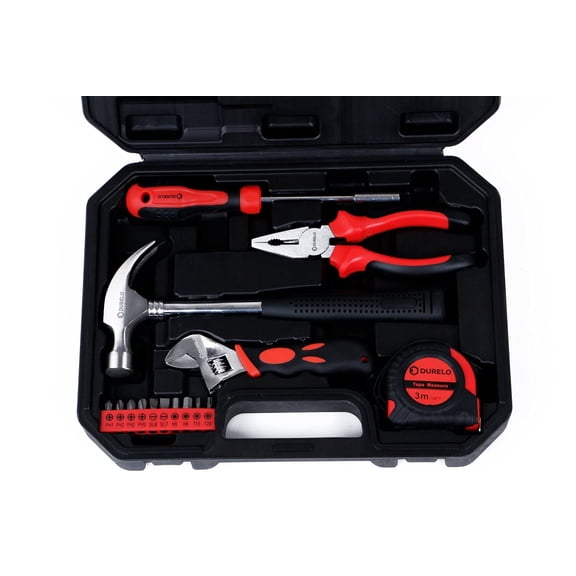 DURELO HTK15 Hand Tool Kit Red 15 Pieces