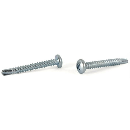 

#4 x 5/8 Self-Drilling Screws / Phillips / Pan Head / Steel / Zinc - 10000 Piece Carton
