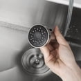 thumbnail image 2 of Logmey Kitchen Faucet with Pull Down Sprayer, Brushed Nickel Commercial Spring Kitchen Sink Faucet Single Handle Pull Out Sink Faucets with Deck Plate Suit to 1 or 3 Holes, 2 of 6