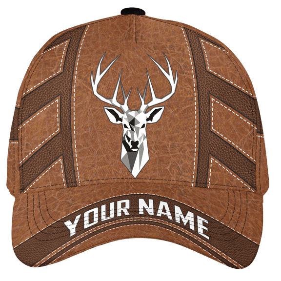 Lotusprinthandmade Personalized Name Deer Hunting Classic Baseball Cap Multicolor, Deer Hunting Cap