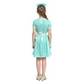 thumbnail image 5 of oqasdz Kids Doctor Clothes For Girls Pretend Play Outfit Short Sleeve Dress and Apron with Headwear Party Evening Stage Performance Outfit, 5 of 5