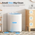 thumbnail image 3 of SOLAURA 6.6lbs Portable Washing Machine, Single Tub Small Laundry Washer with Spin Basket, Semi-automatic Washer for Home, Apartment, RV, Dorm & Outdoor (Blue White), 3 of 9