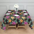 thumbnail image 3 of Pioneer Flower Floral Print Pattern Square Tablecloth, Waterproof Wipeable Spillproof Washable Table Cover for Home Kitchen Party Decor, 42"x42", 3 of 6