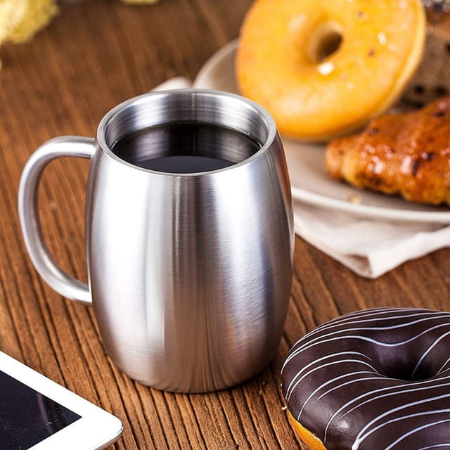 Taza de Acero Inoxidable Cola Taza de Cerveza Aislada Doble 420 Ml