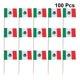thumbnail image 3 of 100pcs Mexico National Flag Design Cake Toppers Creative Cake Fruit Picks Cupcake Insert Decor Toothpick Party Supplies, 3 of 3