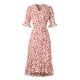 thumbnail image 3 of Vestido Tipo Túnica Con Abertura Lateral, Vestido Cruzado Con Cuello En V, Lazo En La Cintura, Poliéster Suave, Agradable Al Tacto, Fluido, Transpirable Para Vacaciones ANGGREK AA1711, 3 of 4