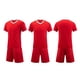 thumbnail image 2 of Odeerbi Juego de Uniformes de Entrenamiento de Fútbol de Niños Color Sólido Camiseta Pantalones Cortos Ropa Deportiva Seco Rápido Conjuntos Atléticos Para 5-12 Años, 2 of 5