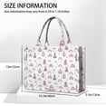 thumbnail image 3 of Large Capacity Tote Bag,Beige Princess Castle Rainbow Pattern Handbag Fashion Luxury Tote Bag,15.7"x13"x 5.1" Inches,Laptop Compatible, 3 of 6