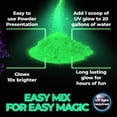 thumbnail image 3 of FoamDaddy UV Glow Powder Dye – Make Your Foam Glow – Compatible with Any Foam Machine – Add a Pop of Color & Neon Magic – Safe & Non-Toxic, Easy Preparation, Long Lasting & Great Glow Effect – 2oz, 3 of 7