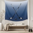 thumbnail image 5 of Navy Blue Ombre Large Tapestry for Bedroom Wall Hanging Tapestry, Black Hockey Sticks Minimalist Style Ceiling Backdrop Tapestries Poster Blanket Wall Decor for Teens Room Living Room Dorm 100" x 59", 5 of 8