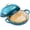 6QT BlueGreen, variant on Enameled Cast Iron Dutch Oven Pot with Lid, 6 Qt Dutch Oven for Sourdough Bread Baking, Cast Iron Bread Oven with Dome Lid (Blue-Green)