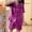 Purple, variant on FRSASU Button Down Pajamas Women 2PCS Short Sleeve Notch Collar Pj Set Satin Sleepwear Open Front Pajama Sets White