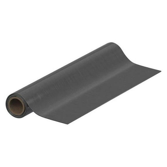 E. James 1515-1-4X12X25 12 in. x 25 ft. SBR Black Rubber Roll - 60A - 0.25 in. Thickness