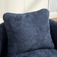thumbnail image 4 of Sesslife Modern 360° Swivel Accent Chair, 30"W Round Single Sofa Chair with Pillow, Comfy Chenille Barrel Armchair for Living Room, Bedroom, Reading Room, Balcony, Lounge, Navy, 4 of 7