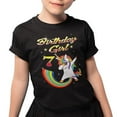 thumbnail image 2 of 7th Birthday Girl Shirt 7th Birthday Shirt for Girls Unicorn Birthday Outfit Unicorn Birthday Shirt for Girls, 2 of 9